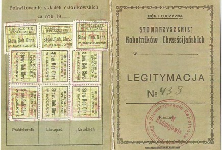 Biblioteka pozyskała zdjęcia członków Stowarzyszenia Robotników Chrześcijańskich  - Radziejów 1929r