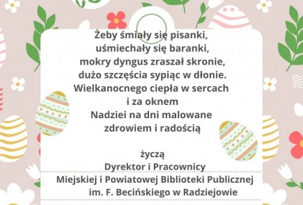 Żeby śmiały się pisanki, uśmiechały się baranki,