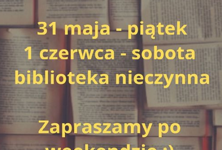 BIBLIOTEKA  NIECZYNNA