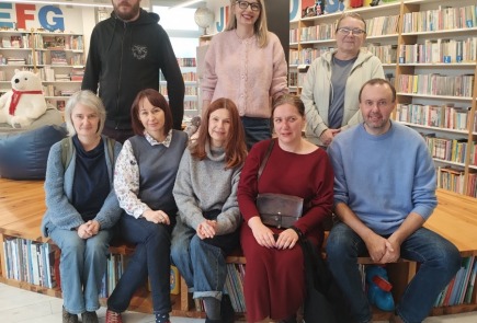 Wizyta studyjna bibliotekarzy z Miejska Biblioteka Publiczna w Ciechocinku.