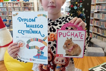 Dyplom, książkowa nagroda w ramach akcji „Mała książka – wielki człowiek”