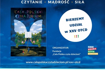 Bierzemy udział w XXV Ogólnopolskim Tygodniu Czytania Dzieciom.