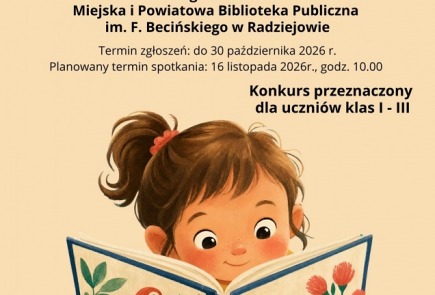 ZAPRASZAMY do udziału w KONKURSIE CZYTELNICZYM