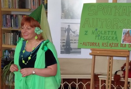 Spotkanie autorskie z pisarką Wiolettą Piasecką  autorką baśni i bajek dla dzieci.