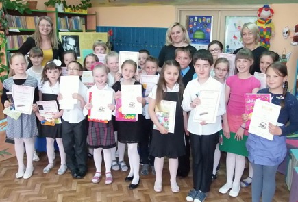 W radziejowskiej bibliotece odbył  się KONKURS dla kl. II i III  Szkoły Podstawowej w Radziejowie