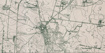 Niemiecka mapa zaboru rosyjskiego 1916r.