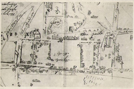 Fragment planu sytuacyjnego miasta Radziejowa 1835r.