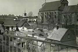 Radziejów 1940r. - kościół i klasztor franciszkanów.