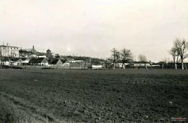 Radziejów 1940r.  -  widok od strony dzisiejszego Domu Kultury