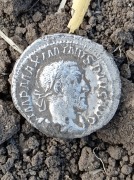Denar rzymski cesarza Maksymina Traka, panował w latach 235 - 238.
