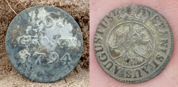 6 groszy 1794r. - Stanisław August Poniatowski.