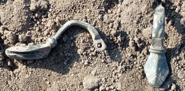 Fibula (zapinka) z Okresu Wpływów Rzymskich, którą można datować na III w.n.e.